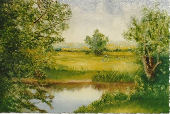 Painting of 'The Village Pond'